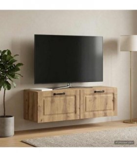 vidaXL Wall-Mounted TV Cabinet Artisan Oak 98 x 31 x 30 cm — Size: 98 x 31 cm — V0672123155