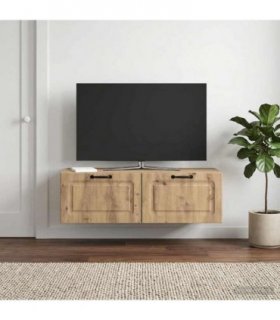 vidaXL Wall-Mounted TV Cabinet Artisan Oak 98 x 41 x 30 cm — Size: 98 x 41 cm — V0672123158