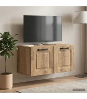 vidaXL Wall-Mounted TV Cabinet Artisan Oak 59.5 x 31 x 30 cm — Size: 59.5 x 31 cm — V0672123159