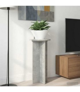 vidaXL Plant Stand 2 pcs Concrete Grey 29.5 x 29.5 x 60 cm