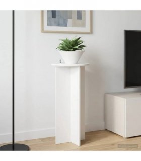 vidaXL Plant Stand 2 pcs High Gloss White 40 x 40 x 80 cm