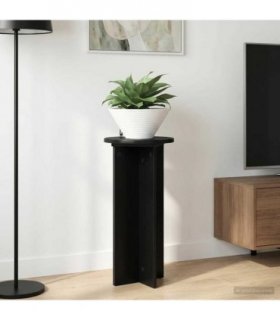vidaXL Plant Stand 2 pcs Black 29.5 x 29.5 x 60 cm Engineered Wood