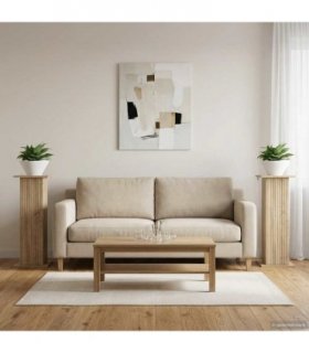 vidaXL Plant Stand 2 pcs Sonoma Oak 30.5 x 30 x 80.5 cm