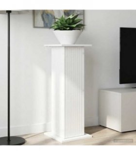 vidaXL Plant Stand 2 pcs High Gloss White 30.5 x 30 x 80.5 cm