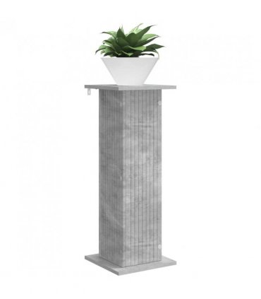vidaXL Plant Stand 2 pcs Concrete Grey 30.5 x 30 x 80.5 cm