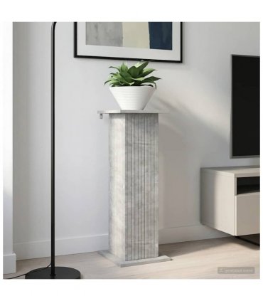 vidaXL Plant Stand 2 pcs Concrete Grey 30.5 x 30 x 80.5 cm