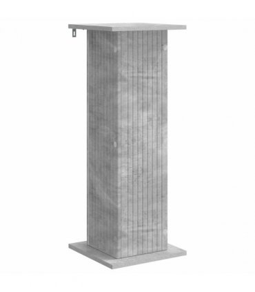 vidaXL Plant Stand 2 pcs Concrete Grey 30.5 x 30 x 80.5 cm