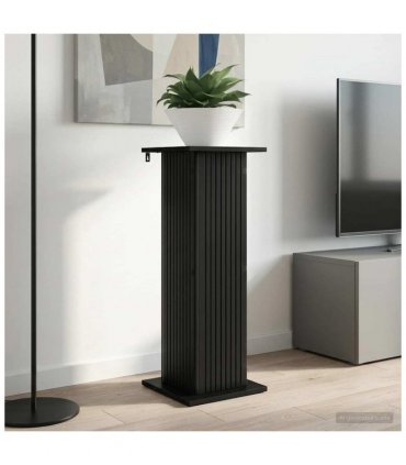 vidaXL Plant Stand 2 pcs Black 30.5 x 30 x 80.5 cm Engineered Wood