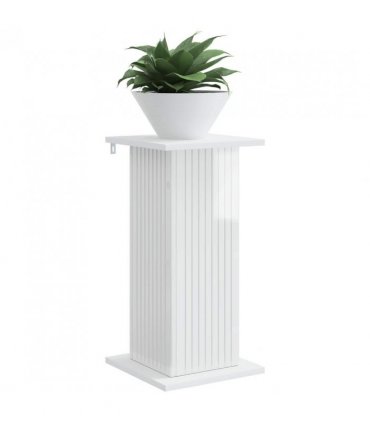 vidaXL Plant Stand 2 pcs High Gloss White 30.5 x 30 x 60.5 cm