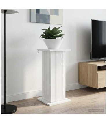 vidaXL Plant Stand 2 pcs High Gloss White 30.5 x 30 x 60.5 cm