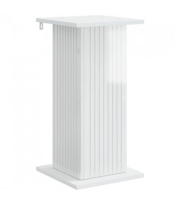 vidaXL Plant Stand 2 pcs High Gloss White 30.5 x 30 x 60.5 cm