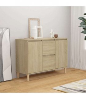 vidaXL Sideboard Sonoma Oak 101x35x70 cm Engineered Wood