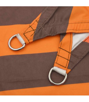 vidaXL Sun Shade Sail Orange and Brown 4 x 5 x 6.4 m