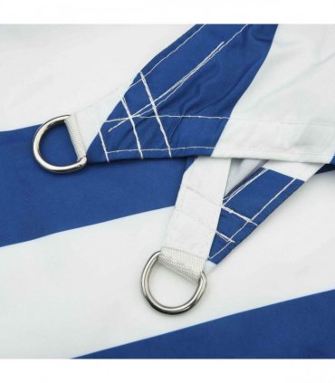 vidaXL Sun Shade Sail Blue and White 4 x 5 x 6.4 m