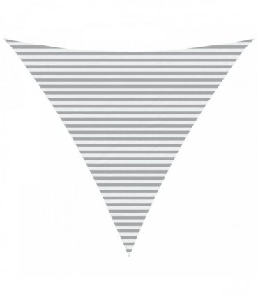 vidaXL Sun Shade Sail Light Grey and White 6 x 6 x 6 m
