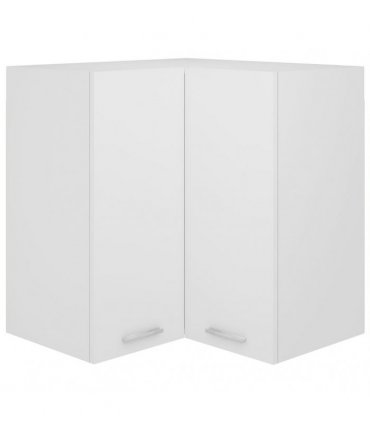 vidaXL Hanging Corner Cabinet Lyon White 57x57x60 cm Engineered Wood — Model: 1x hanging corner cabinet 57 cm wide 60 cm high