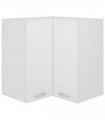 vidaXL Hanging Corner Cabinet Lyon White 57x57x60 cm Engineered Wood — Model: 1x hanging corner cabinet 57 cm wide 60 cm high