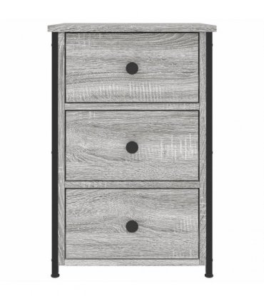 vidaXL Bedside Cabinet Grey Sonoma 40x36x60 cm Engineered Wood
