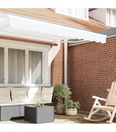 vidaXL Awning Valance Replacement White 3 m Polyester