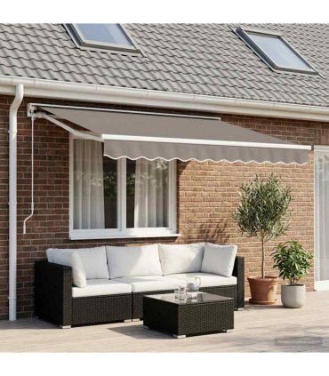 vidaXL Awning Valance Replacement Light Grey 3 m Polyester