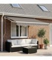 vidaXL Awning Valance Replacement Light Grey 3 m Polyester
