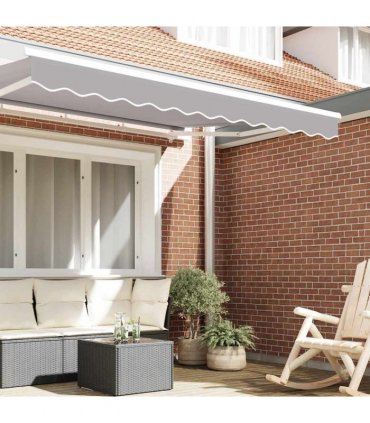 vidaXL Awning Valance Replacement Light Grey 3 m Polyester
