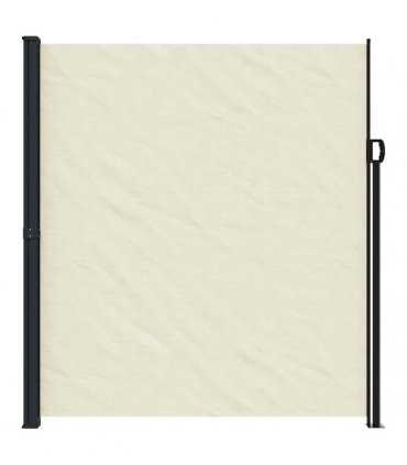 vidaXL Retractable Side Awning Cream 220x600 cm — Size: 220 x 600 cm