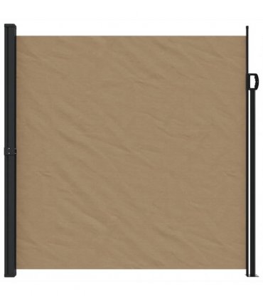 vidaXL Retractable Side Awning Taupe 200x600 cm — Size: 200 x 600 cm