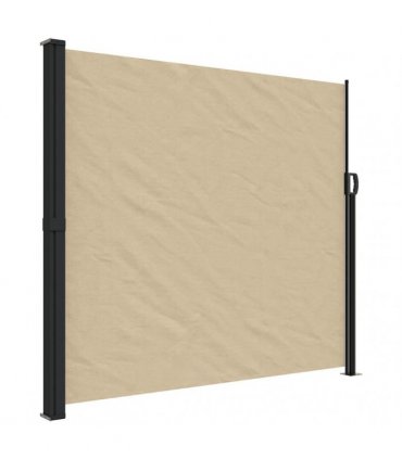 vidaXL Retractable Side Awning Beige 180x600 cm — Size: 180 x 600 cm