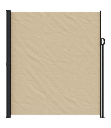vidaXL Retractable Side Awning Beige 220x600 cm — Size: 220 x 600 cm