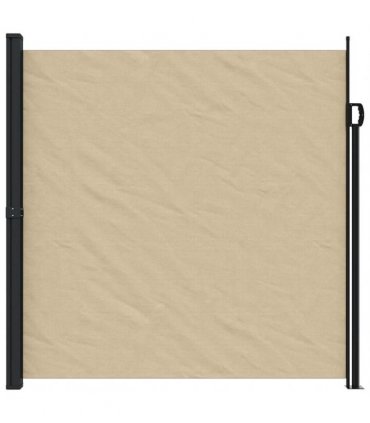 vidaXL Retractable Side Awning Beige 200x600 cm — Size: 200 x 600 cm