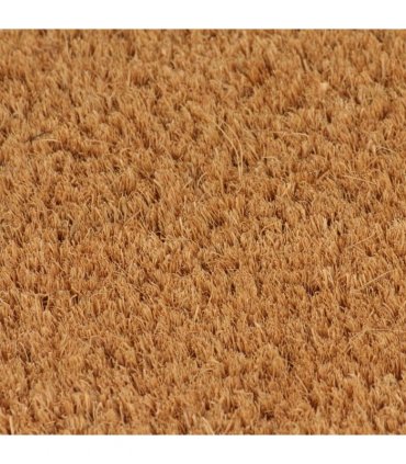 vidaXL Door Mat Natural 50x80 cm Tufted Coir — Size: 50 x 80 cm — V0672129255