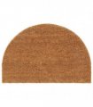 vidaXL Door Mat Natural Half Round 40x60 cm Tufted Coir — Size: 40 x 60 cm — V0672129256
