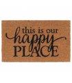 vidaXL Door Mat Natural 45x75 cm Tufted Coir — Size: 45 x 75 cm