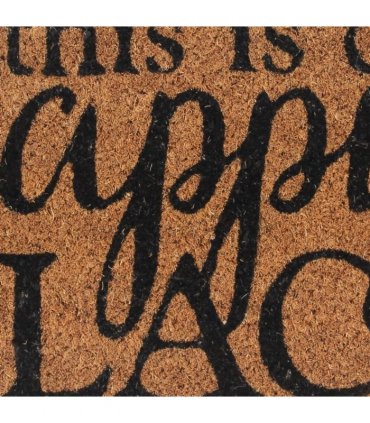 vidaXL Door Mat Natural 45x75 cm Tufted Coir — Size: 45 x 75 cm