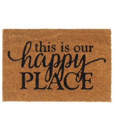 vidaXL Door Mat Natural 40x60 cm Tufted Coir — Size: 40 x 60 cm — V0672129260