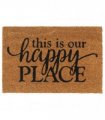 vidaXL Door Mat Natural 40x60 cm Tufted Coir — Size: 40 x 60 cm — V0672129260