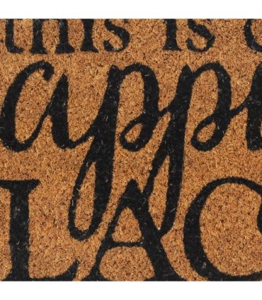 vidaXL Door Mat Natural 40x60 cm Tufted Coir — Size: 40 x 60 cm — V0672129260