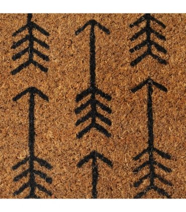 vidaXL Door Mat Natural 45x75 cm Tufted Coir — Size: 45 x 75 cm — V0672129261