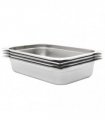vidaXL Gastronorm Containers 4 pcs GN 1/1 100 mm Stainless Steel — Size: 530 x 325 x 100 mm