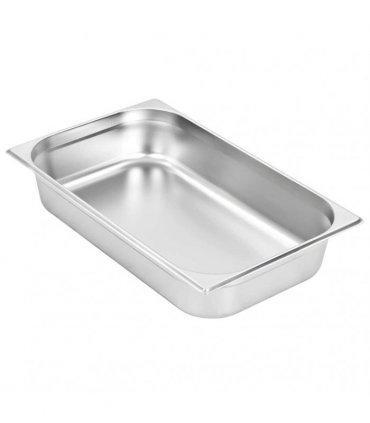 vidaXL Gastronorm Containers 4 pcs GN 1/1 100 mm Stainless Steel — Size: 530 x 325 x 100 mm