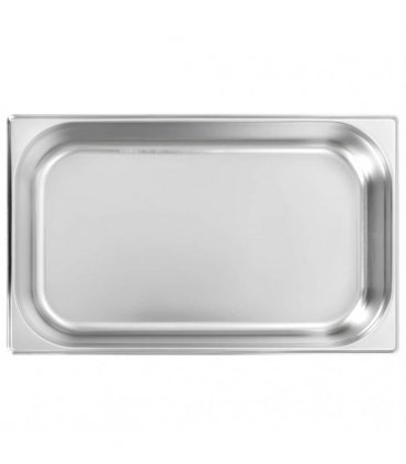vidaXL Gastronorm Containers 4 pcs GN 1/1 100 mm Stainless Steel — Size: 530 x 325 x 100 mm