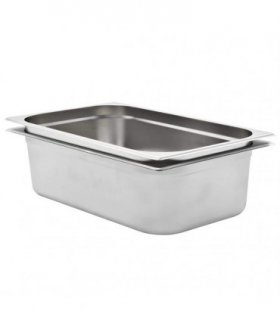 vidaXL Gastronorm Containers 2 pcs GN 1/1 150 mm Stainless Steel — Size: 530 x 325 x 150 mm
