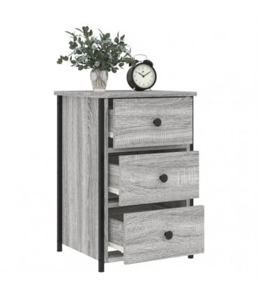 vidaXL Bedside Cabinets 2 pcs Grey Sonoma 40x36x60 cm Engineered Wood