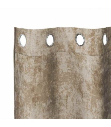 vidaXL Velvet Curtains 2 pcs Champagne 140 x 140 cm Velvet