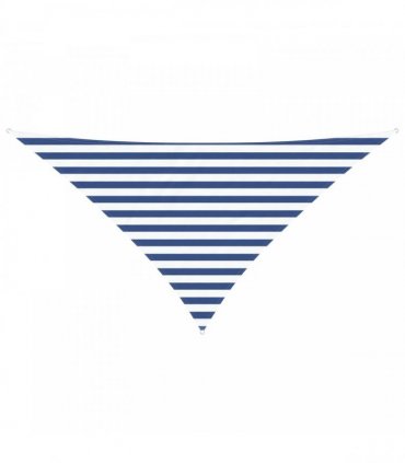 vidaXL Sun Shade Sail Blue and White 2.5 x 2.5 x 3.5 m