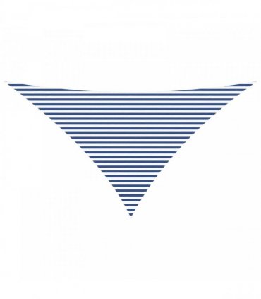 vidaXL Sun Shade Sail Blue and White 7 x 5 x 5 m 100% Polyester Oxford