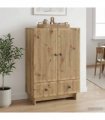 vidaXL Sideboard Artisan Oak 66 x 34.5 x 95 cm Engineered Wood — V0672129961