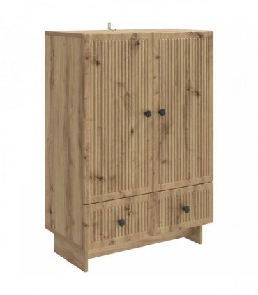 vidaXL Sideboard Artisan Oak 66 x 34.5 x 95 cm Engineered Wood — V0672129961