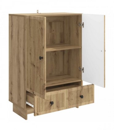 vidaXL Sideboard Artisan Oak 66 x 34.5 x 95 cm Engineered Wood — V0672129961